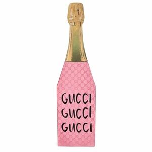 Gucci Pink Wine Bottle Decor